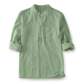 Men's Striped Casual Loose Shirt