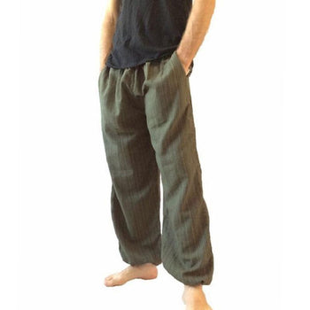 Men's Cotton Bulletless Woven Elastic Pants