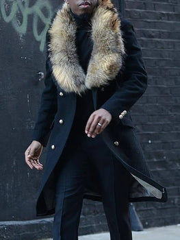 Mens Fashion Street Style Double  Coat