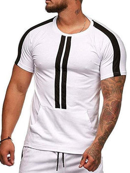 Men's Striped Short Sleeve T-shirt