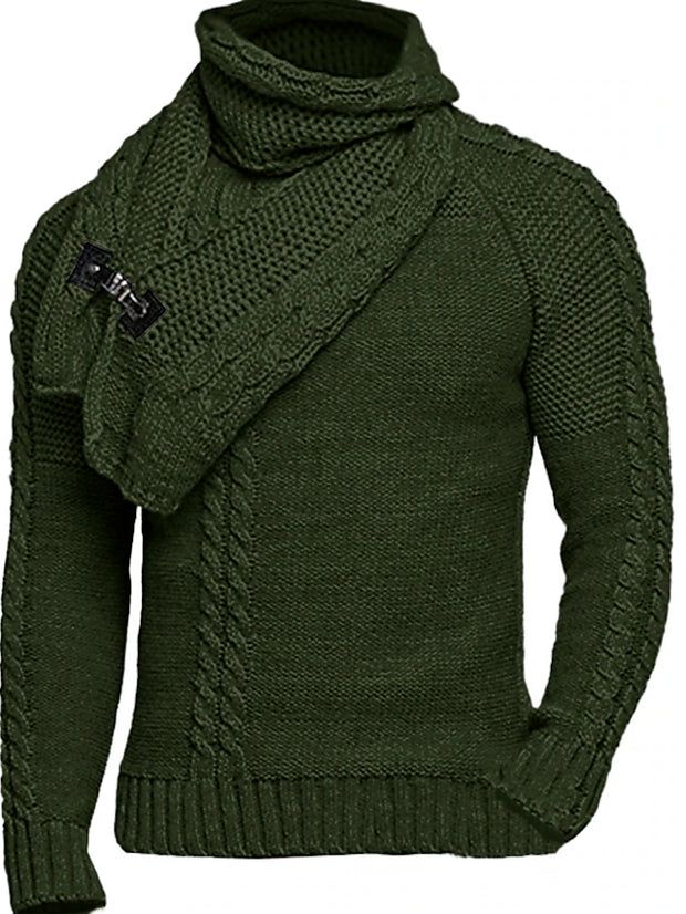 Men's Fashion Long-Sleeved Slim Sweater