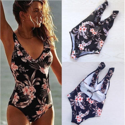 Sexy One-piece Flower Printed Bikini