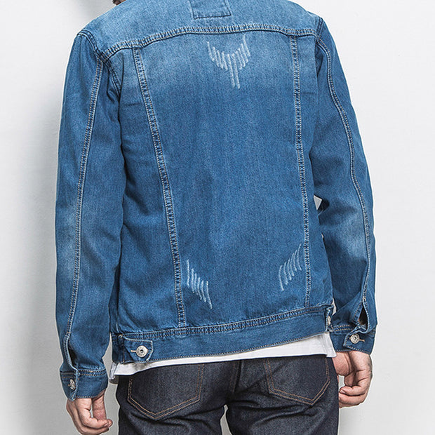 Men Casual Cool Loose Denim Jacket