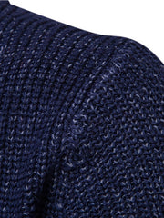 Men's Fashion High Neck Knitted Pullover Sweater