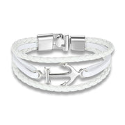 Vintage Anchor Multi-layer Personality Woven Men's Bracelet