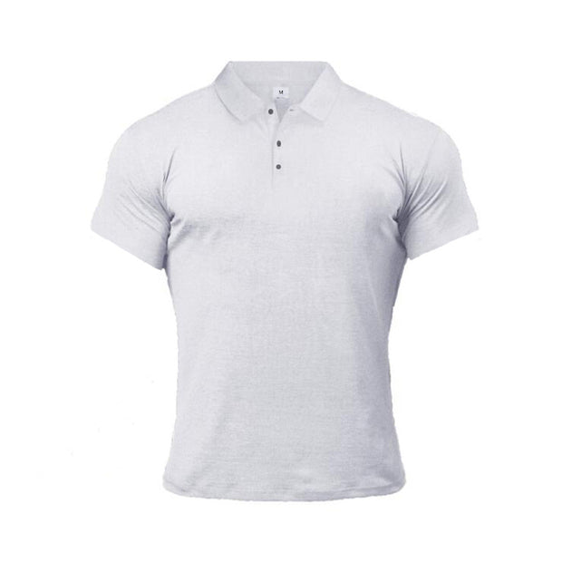 Summer Sport Print Short Sleeve Polo Shirt