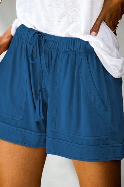 Elegant Casual Beach Straight Shorts