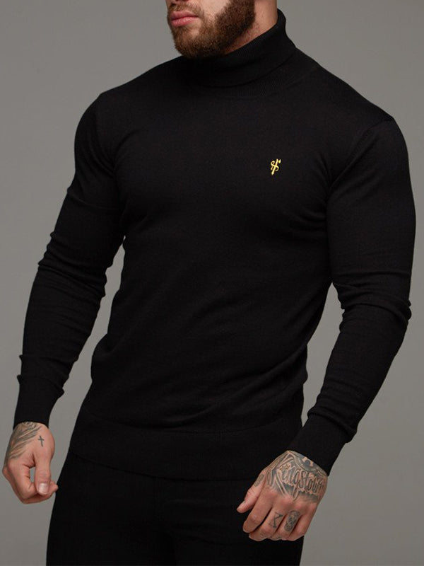 Mens Sports  Leisure High-Neck T-shirt