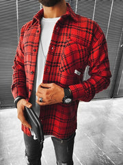Fashion street houndstooth check texture jacket