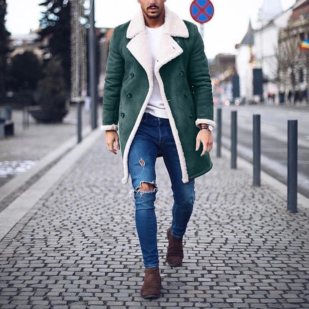 Mens Polar Fleece Warm Coat