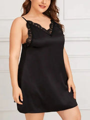 Sexy Lace Plus Size Suspenders Dress