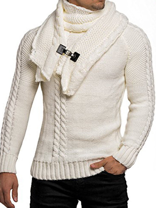 Men's Fashion Long-Sleeved Slim Sweater