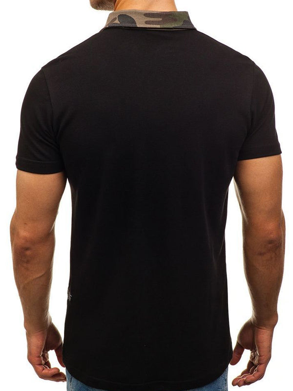 Mens Casual Polo Shirt Short Sleeve T-Shirt
