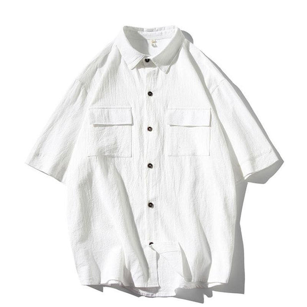 Men's Fashion Tooling Short-sleeved Shirt