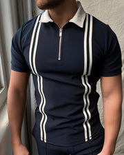 Ivory Stripe Polo