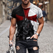 Printed casual short sleeve t-shirt