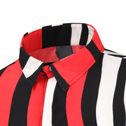 Mens Fashion Casual Printed Long Sleeve Shirt