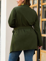 MyLadyplus Plus Size Bandage Trench Coats Women Autumn