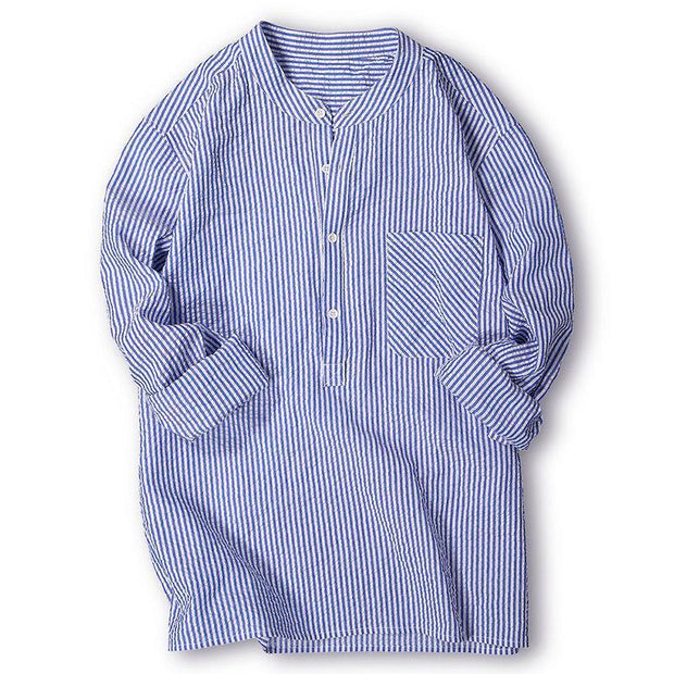 Men's Striped Casual Loose Shirt