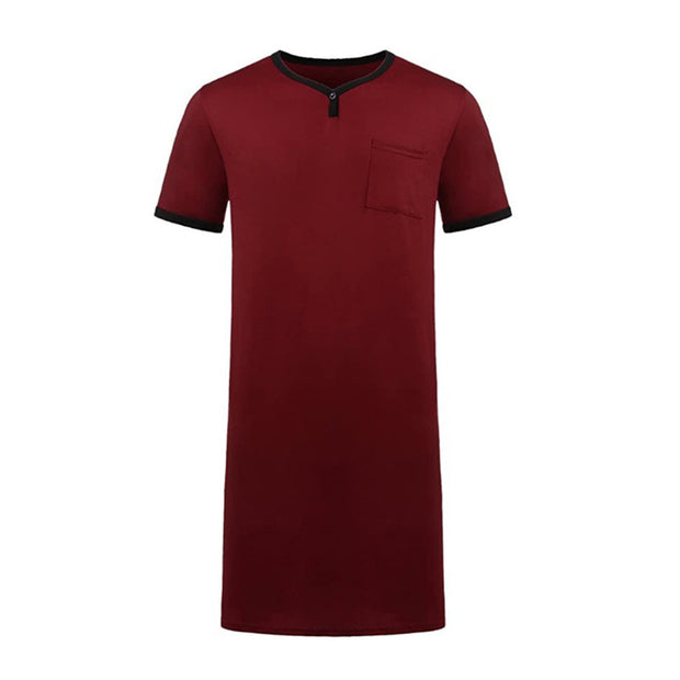 Men's Plain loose casual long t-shirt