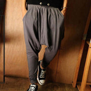 Bunivo Men's Comfortable Cotton Casual Harem Pants