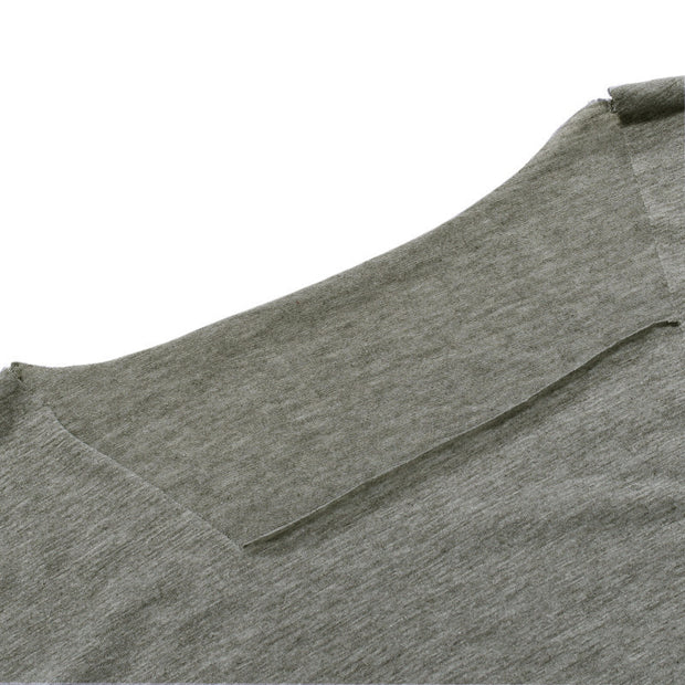 Mens Fashion Plain Slim Short Sleeve T-Shirt