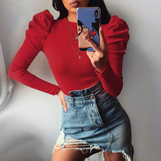 Blaseme Fashion long sleeve slim jumpsuit