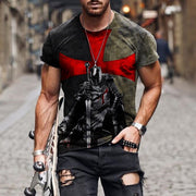 Printed casual short sleeve t-shirt