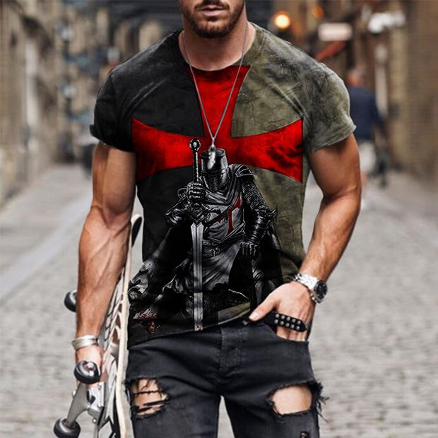 Printed casual short sleeve t-shirt