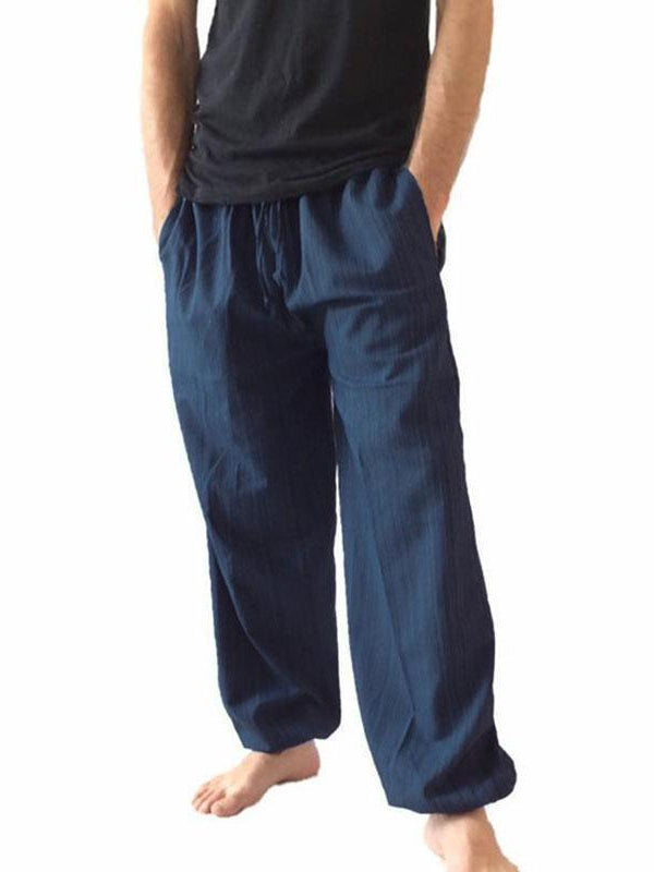 Men's Cotton Bulletless Woven Elastic Pants