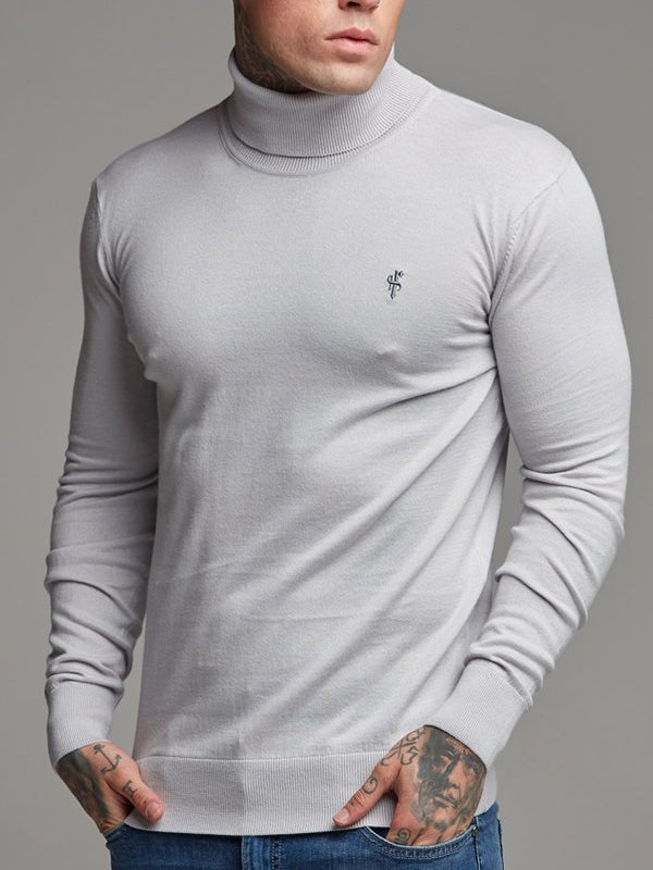 Mens Sports  Leisure High-Neck T-shirt