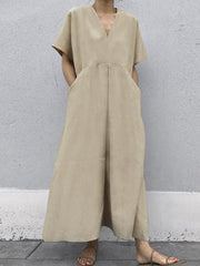 Casual loose short sleeve dress