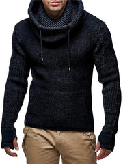 Men's Fashion High Neck Knitted Pullover Sweater