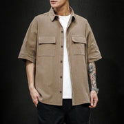 Men's Fashion Tooling Short-sleeved Shirt