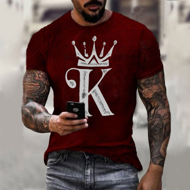 Vintage King K print T-shirt