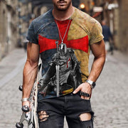 Printed casual short sleeve t-shirt