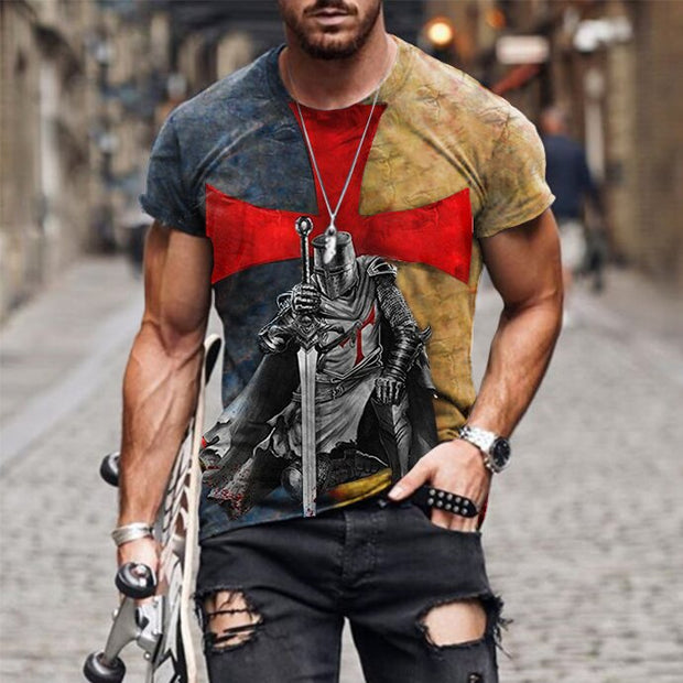 Printed casual short sleeve t-shirt