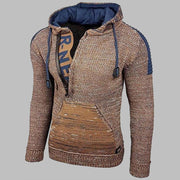 Men's Fashion Hooded Pullover Knit Sweater