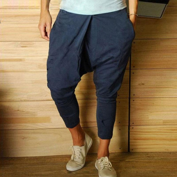 Bunivo Men's Comfortable Cotton Casual Harem Pants