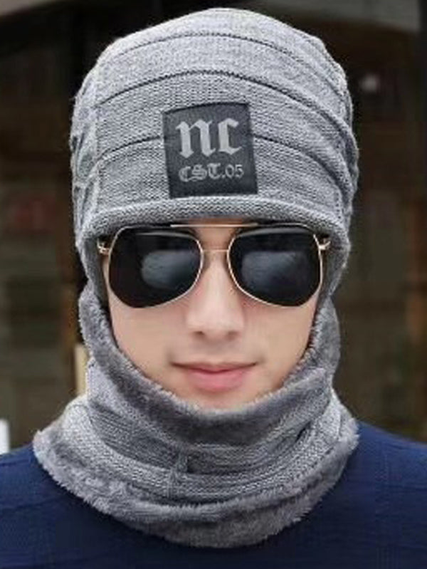 Fashion Men‘S Knitted One-Piece Hat