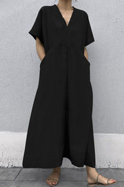 Casual loose short sleeve dress