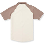 Colorblock lapel polo shirt