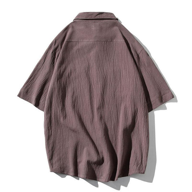 Men's Fashion Tooling Short-sleeved Shirt