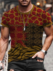 Mens Fashion Casual Printed T-Shirt