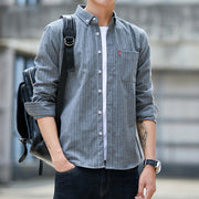 Striped Slim Casual Long Sleeve Shirt