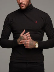 Mens Sports  Leisure High-Neck T-shirt