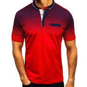 Men's Polo Printed Short-sleeved T-shirt