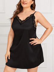 Sexy Lace Plus Size Suspenders Dress